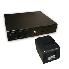 Square Stand Compatible Cash Drawer and Printer
